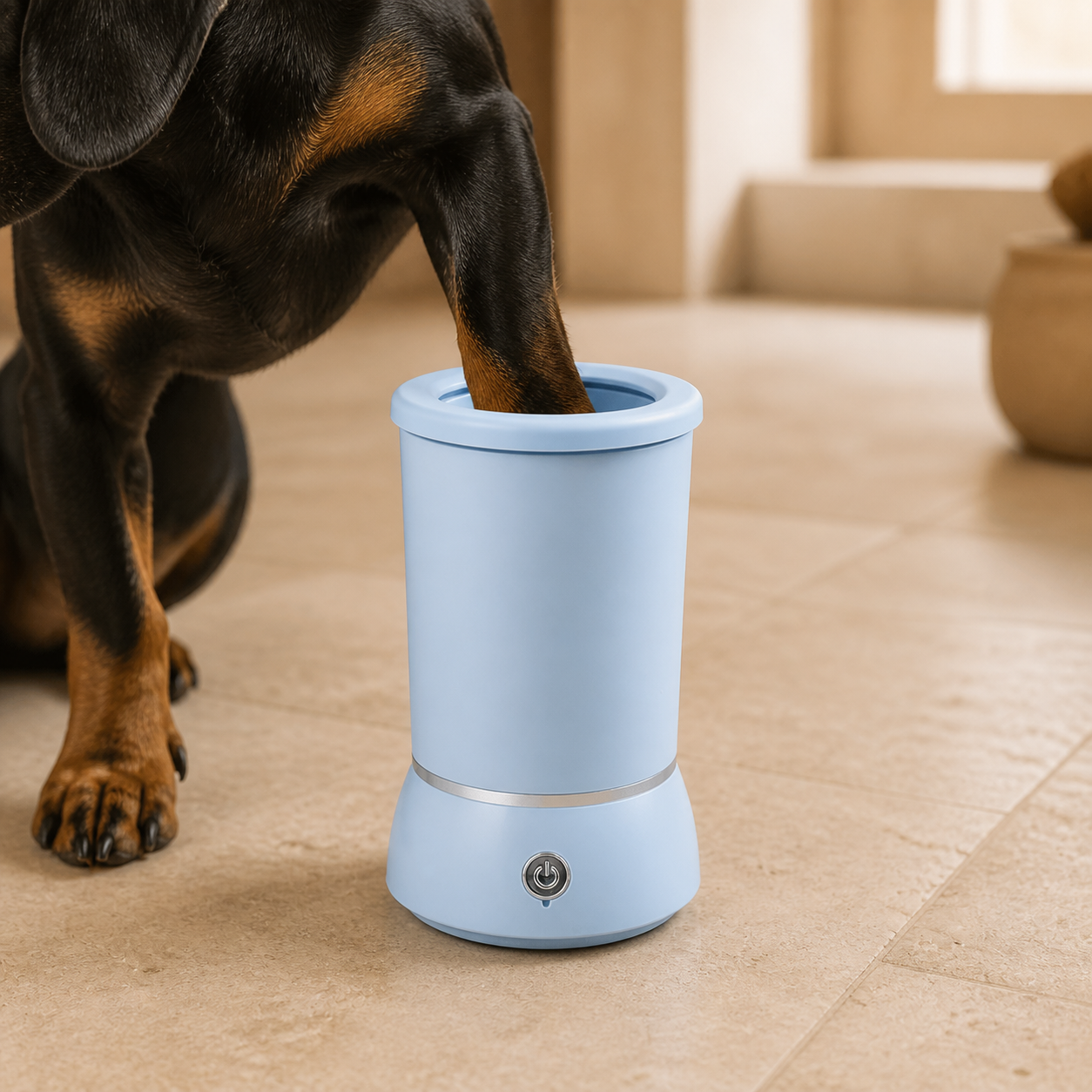 Limpiador de Patas para Perros con Motor Eléctrico | Recargable y Silencioso