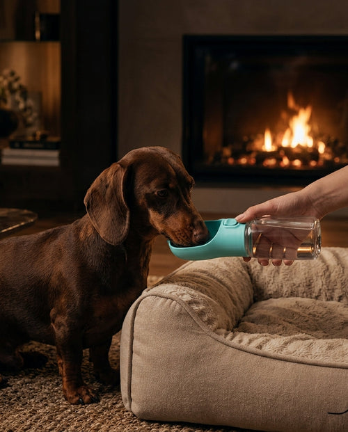 Botella cantimplora portátil para perro - TeckelPro