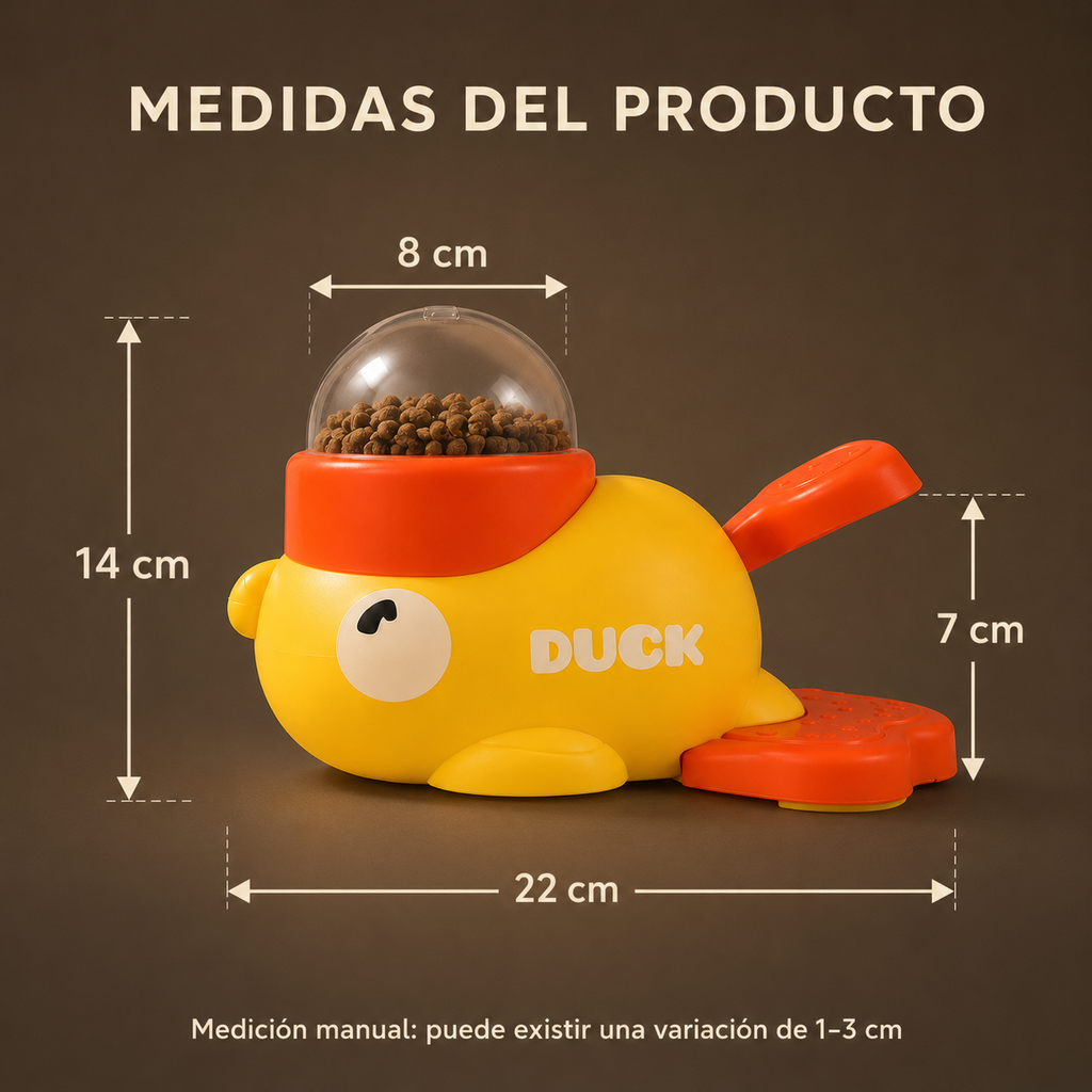 Juguete dispensador de premios para perro — estimulación mental y recompensa