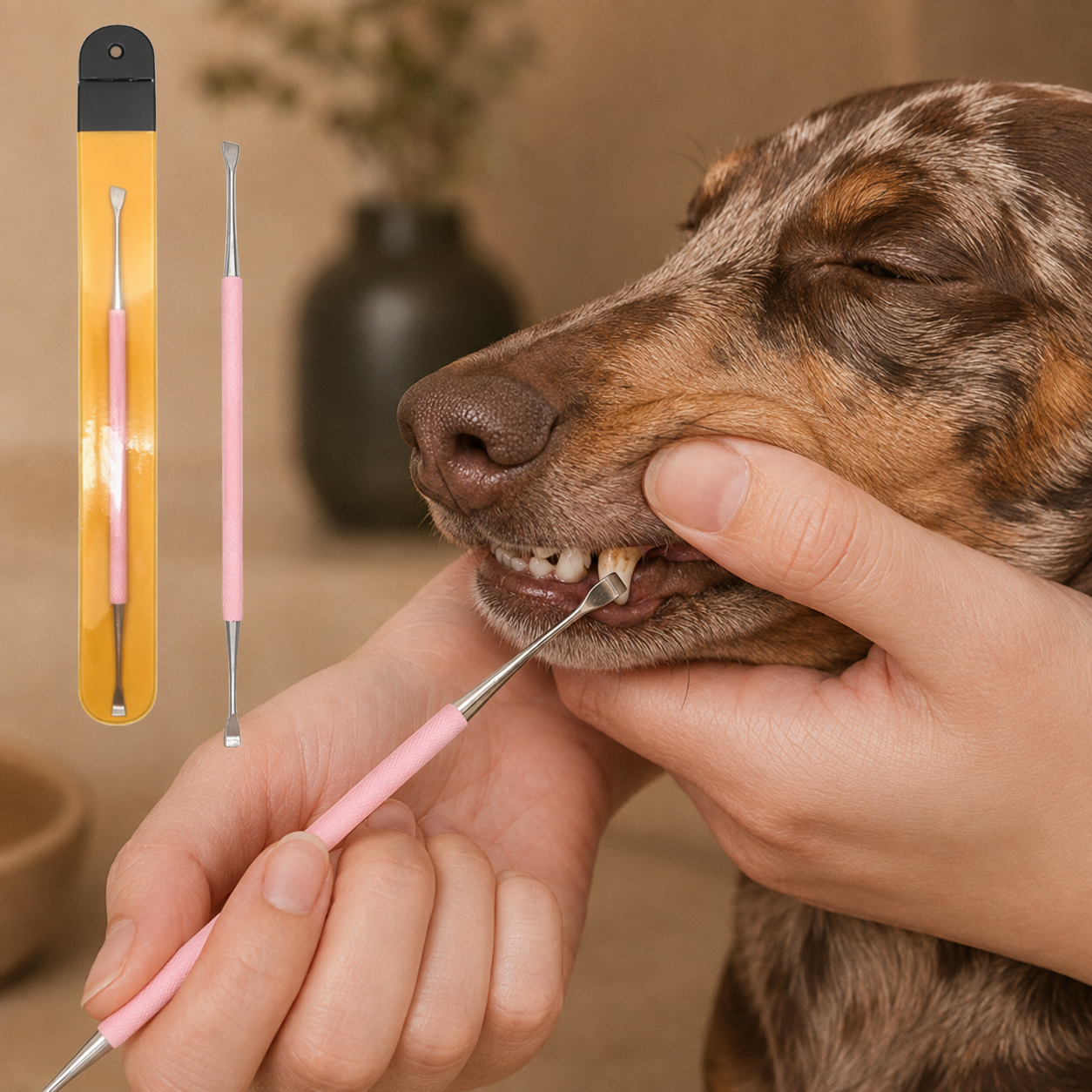 Dog dental calculus remover kit