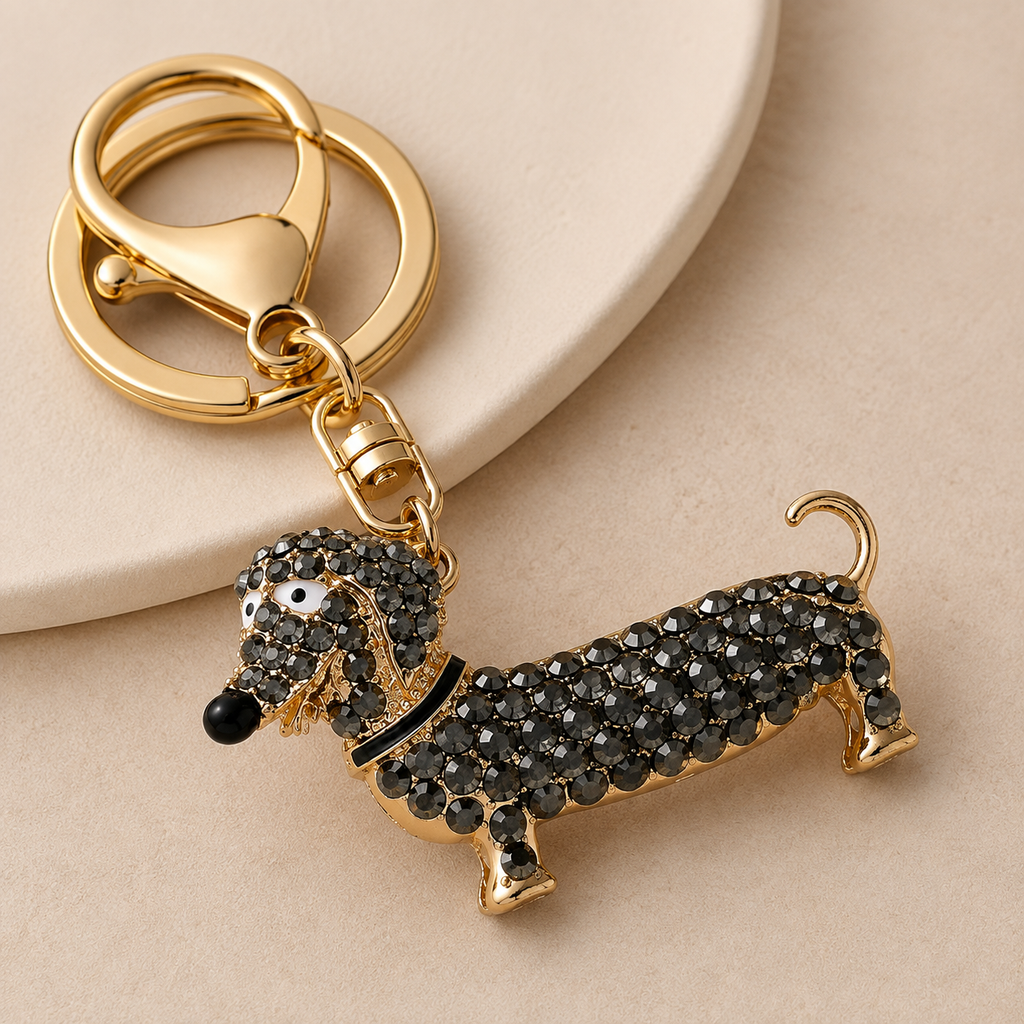 Llavero Teckel para llaves - Colgante Elegante para Bolso