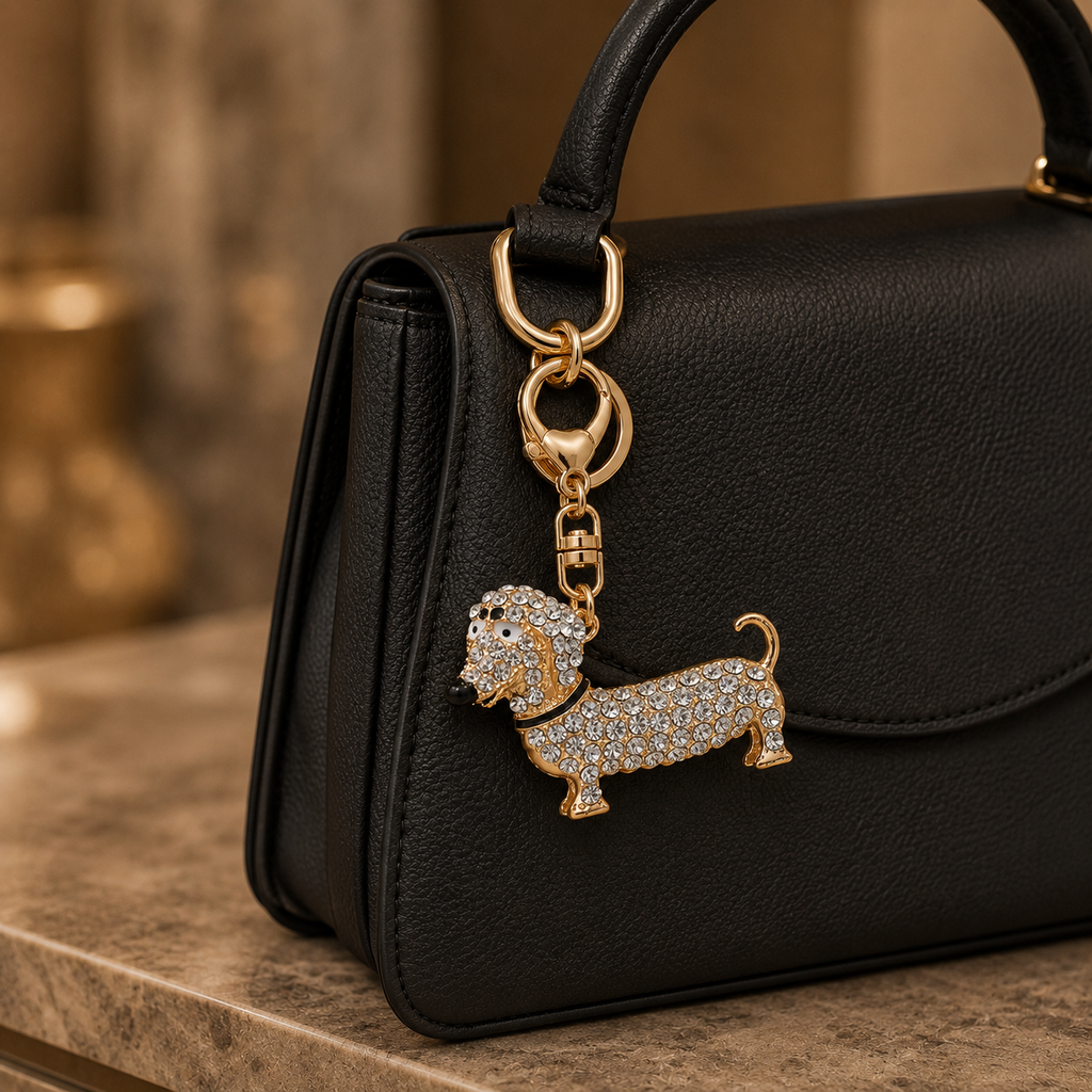 Llavero Teckel para llaves - Colgante Elegante para Bolso