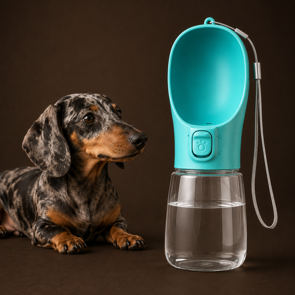 Portable dog water bottle