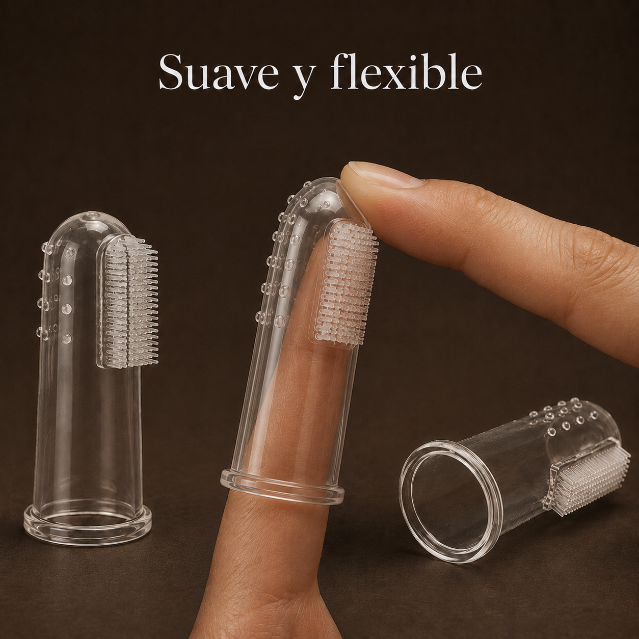 Finger toothbrush for dogs and cats