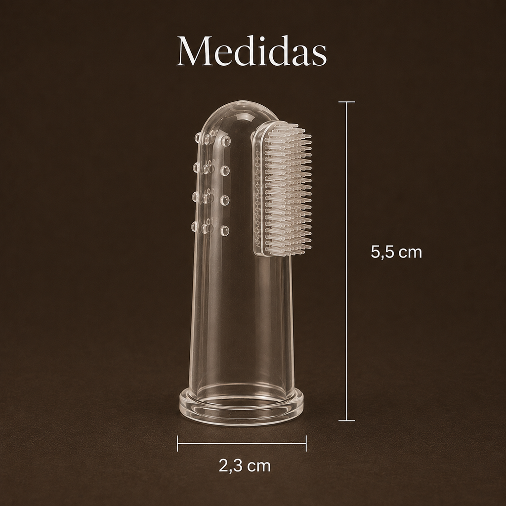 Finger toothbrush for dogs and cats