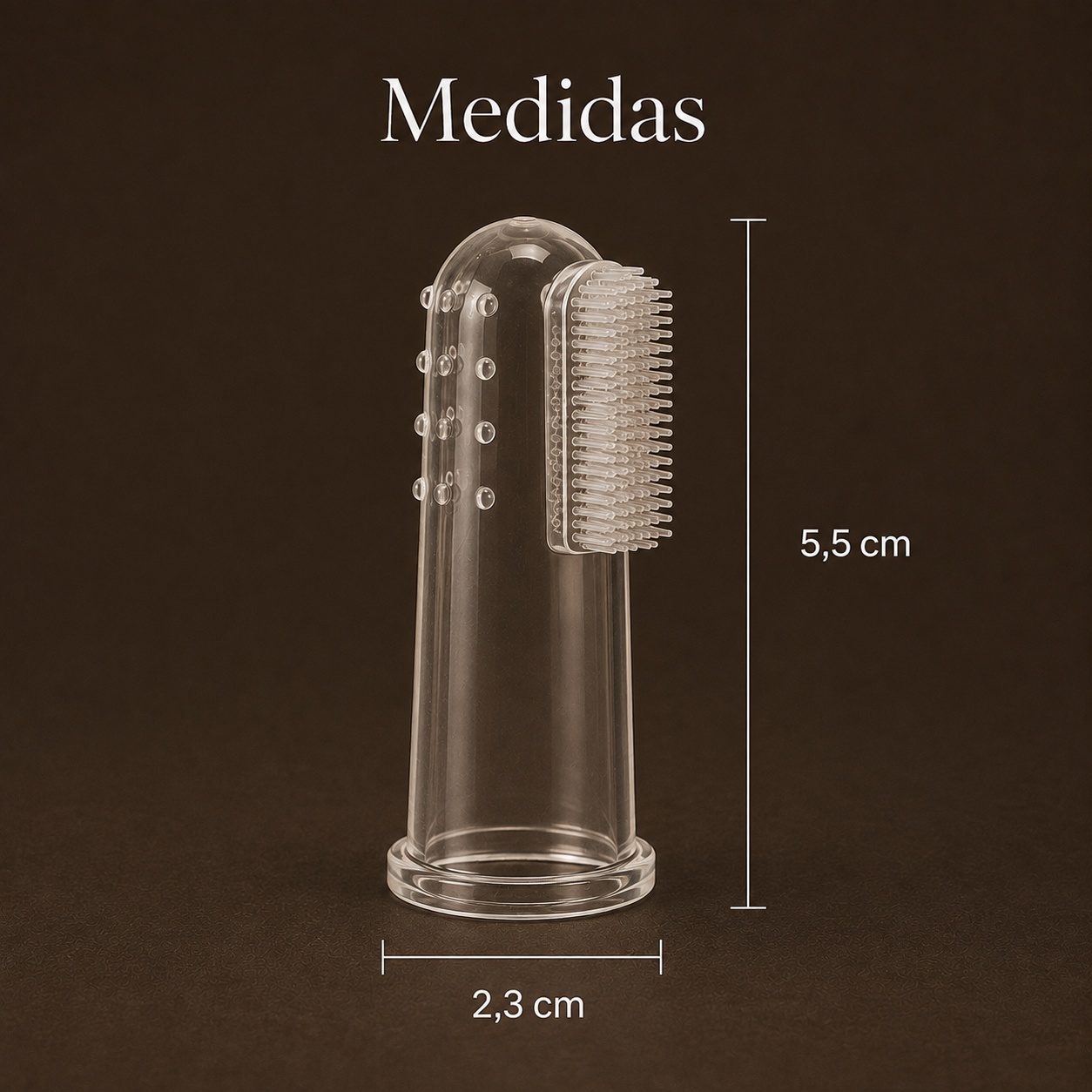 Finger toothbrush for dogs and cats