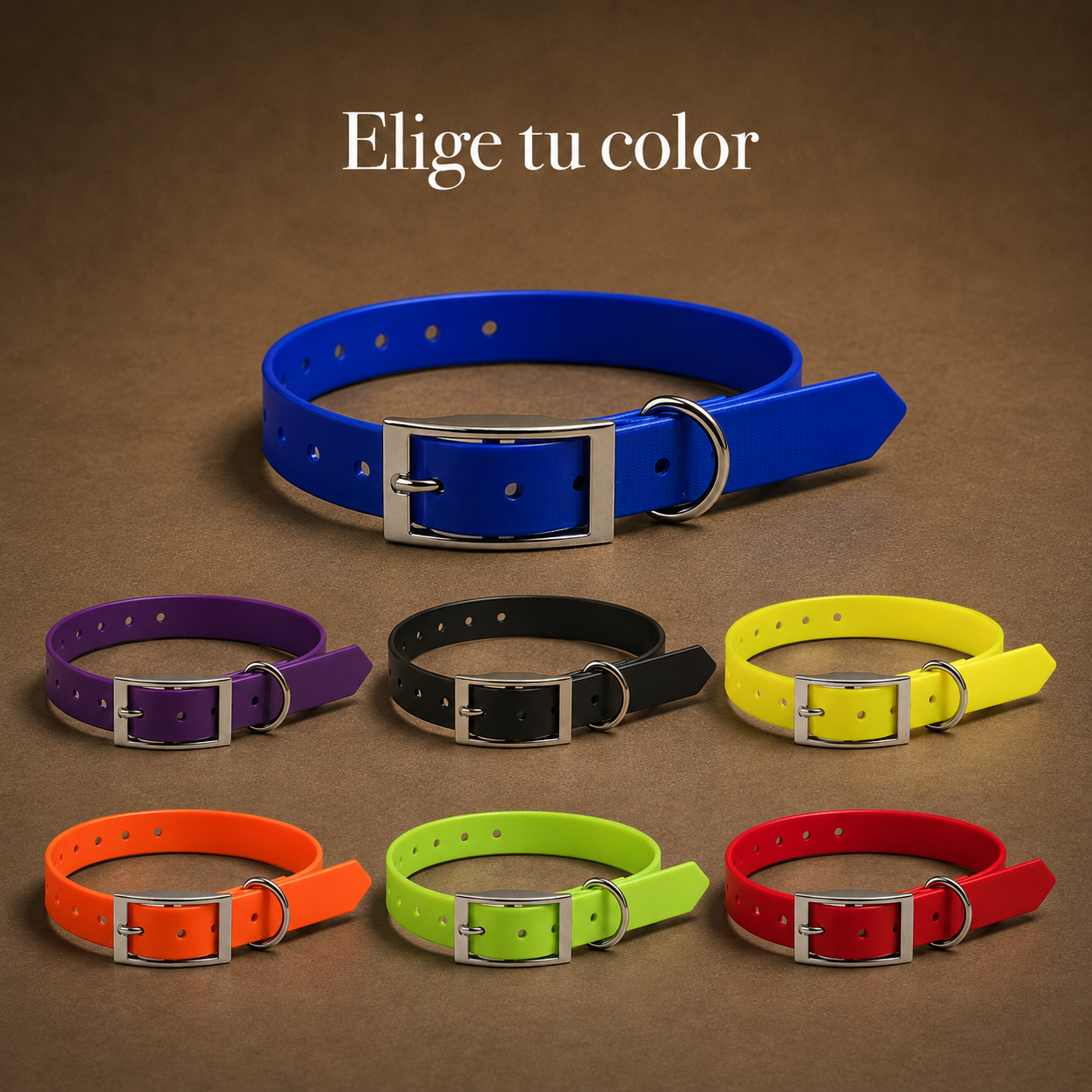 Waterproof TPU Dog Collar — 7 colors