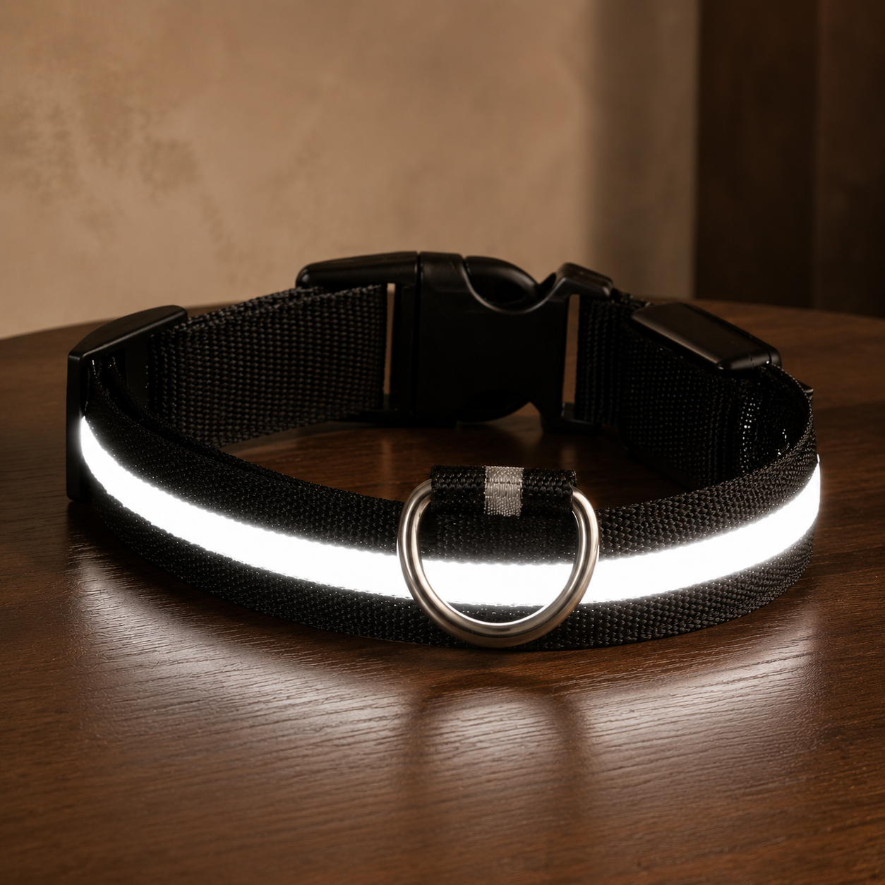LED light-up dog leash — nighttime safety