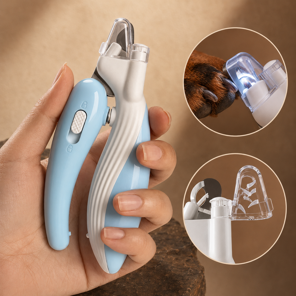 Professional Dog Nail Clippers with LED Light
