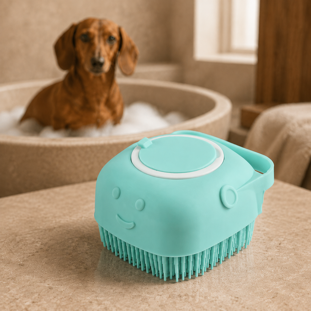 Dog Bath and Massage Glove — Soft Silicone