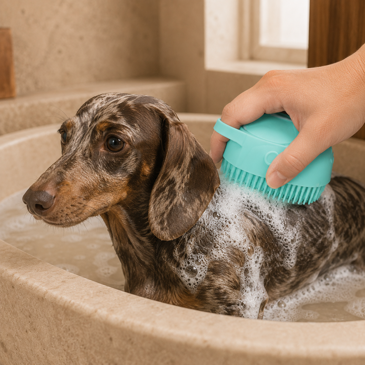 Dog Bath and Massage Glove — Soft Silicone