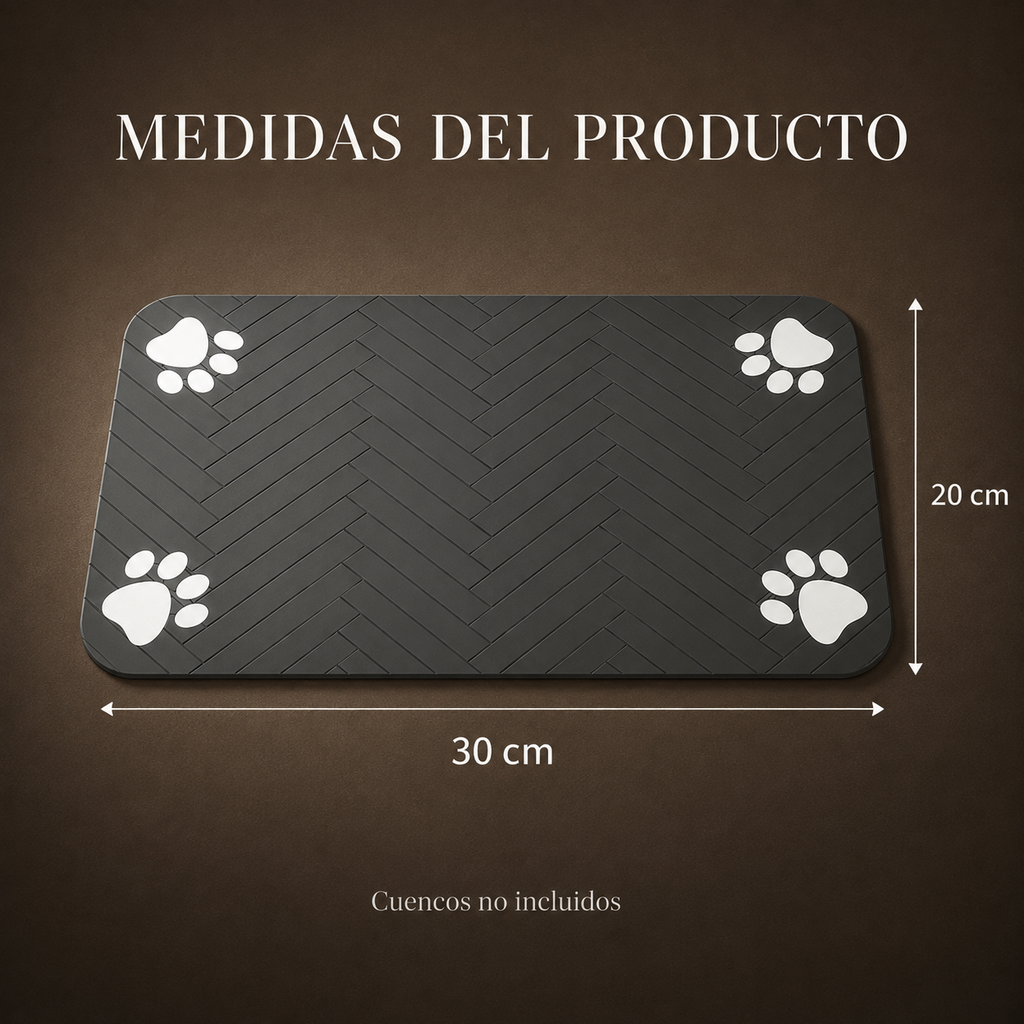 Waterproof dog food mat
