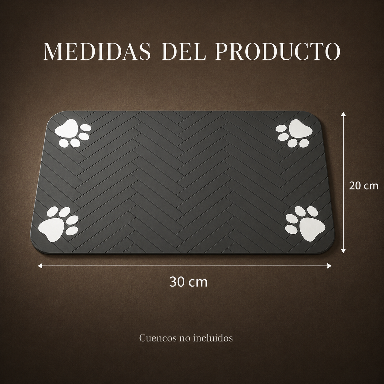 Waterproof dog food mat