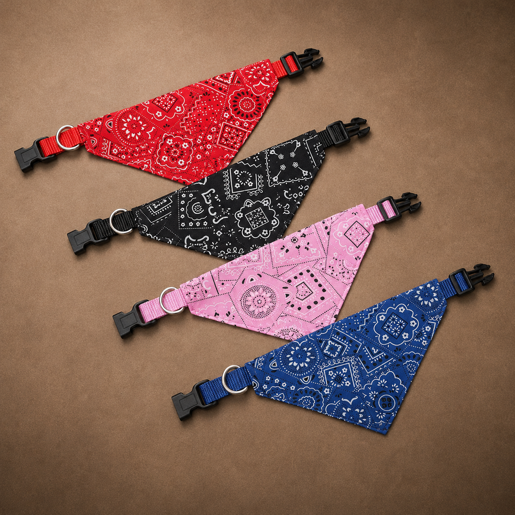 Triangular bandana for dogs