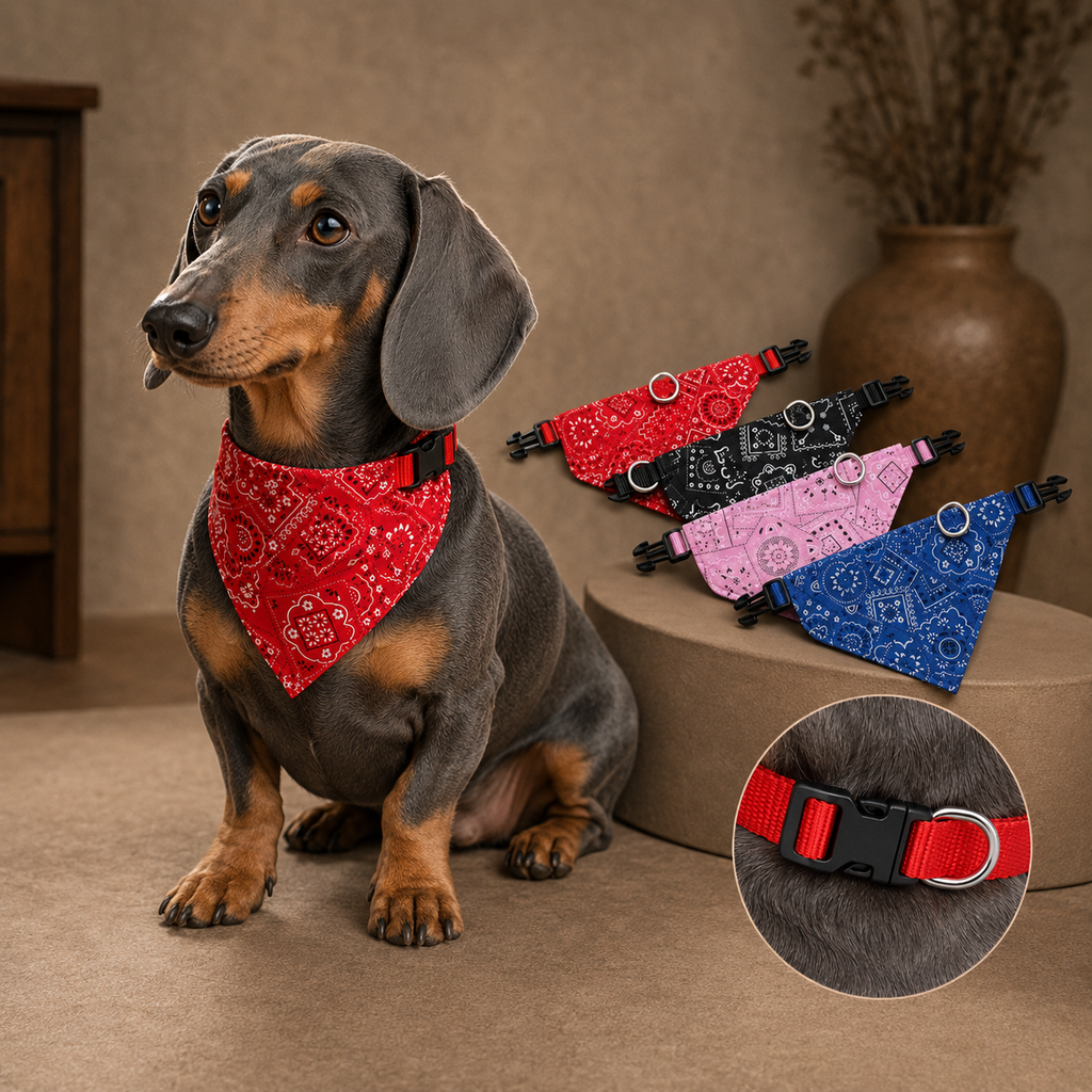 Triangular bandana for dogs