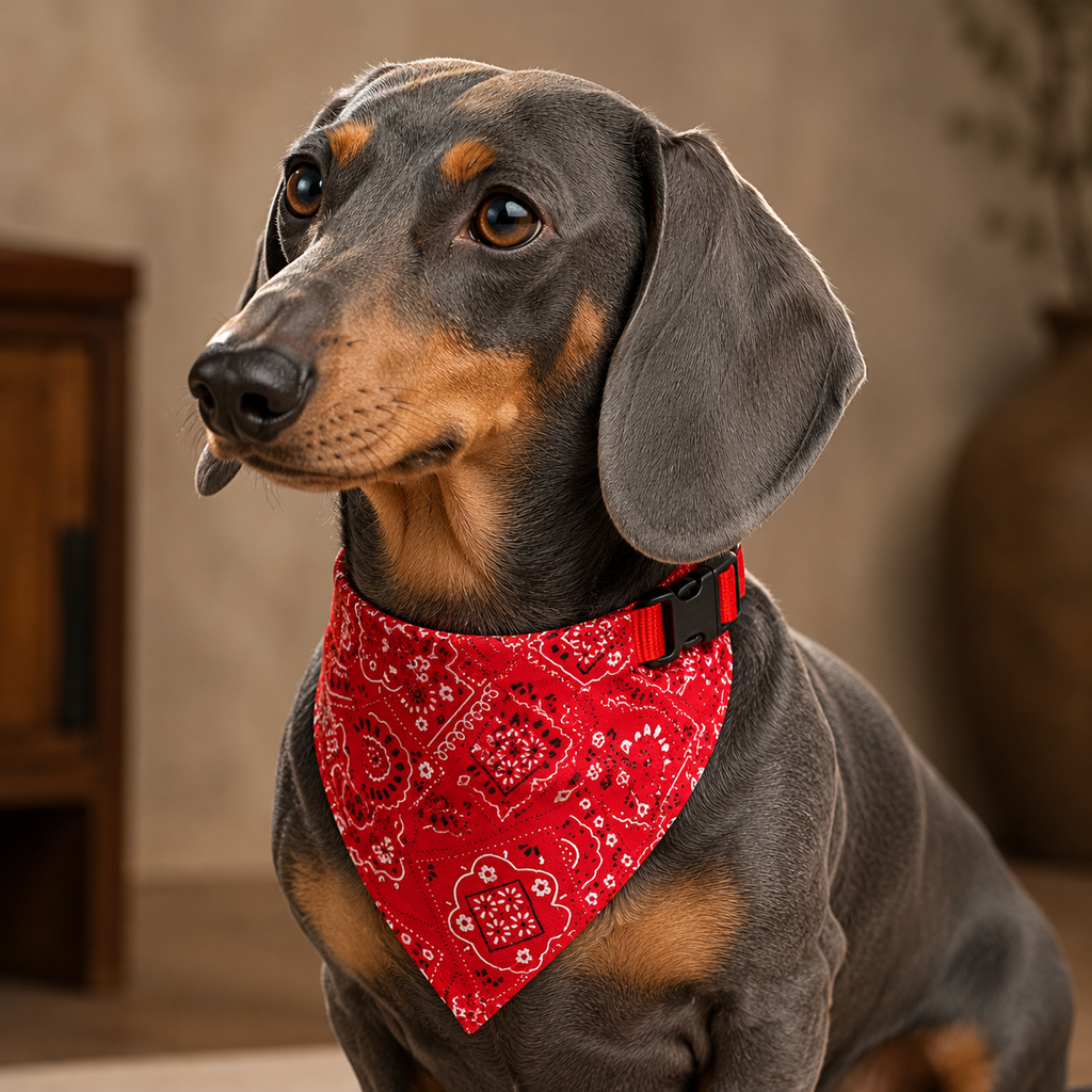 Triangular bandana for dogs